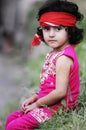 A girl supportng imran khan. Royalty Free Stock Photo