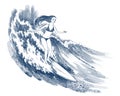 Girl surfing