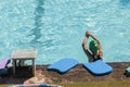 Girl Swim Lessons Royalty Free Stock Photo