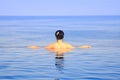 Girl Swimming In A Pool Royalty Free Stock Photo