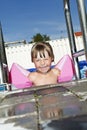 Girl in swimming pool