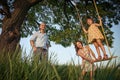 Girl on the swing