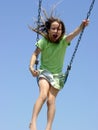 Girl Swinging Royalty Free Stock Photo