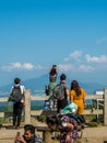 Girl Takes a Photo of the Tagaytay Landscape