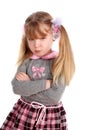 Girl taking great offence Royalty Free Stock Photo