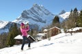 Girl in the Swiss Alps