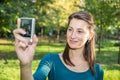 Girl Taking Photos Royalty Free Stock Photo