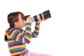 Girl taking pictures Royalty Free Stock Photo