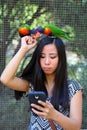 Girl taking selfie Royalty Free Stock Photo