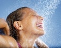 Girl Taking Shower Royalty Free Stock Photo