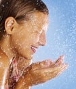 Girl Taking a Shower