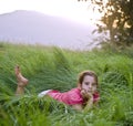 Girl In Tall Grass