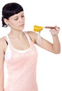 Girl with tape measure