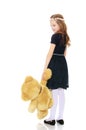 Girl with a Teddy bear. Royalty Free Stock Photo