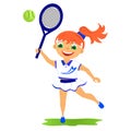 Girl tennis player Royalty Free Stock Photo