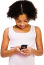 Girl text messaging