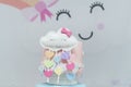 Girl themed birthday decoration with cute theme Royalty Free Stock Photo