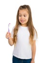 Girl and a Toothbrush