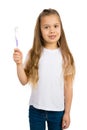 Girl and a Toothbrush