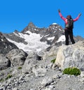 Girl on the top - Pennine Alps, Switzerland