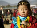 A girl in traditional dress