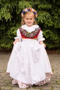 Girl in traditional silesian dress Royalty Free Stock Photo