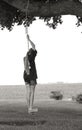 Girl on Tree Swing