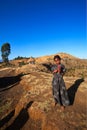 Girl of the tribe Dorze, near Arba Minch in southern Ethiopia. P