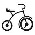 Girl tricycle icon, simple style Royalty Free Stock Photo