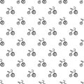 Girl tricycle pattern seamless vector Royalty Free Stock Photo