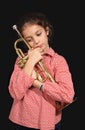 Girl with trumpet