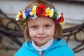 Girl in ukrainian wreath
