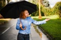 Girl with umbrella Royalty Free Stock Photo