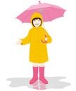 Girl with umbrella