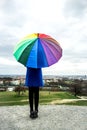 Girl with umbrella