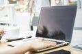 Girl using laptop Royalty Free Stock Photo