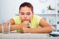 girl waiting phone call Royalty Free Stock Photo