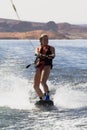 Girl Wakeboarding at Lake Powe