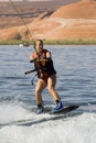 Girl Wakeboarding at Lake Powe