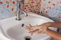girl washing your hand