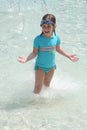 Girl at Water Park 2 Royalty Free Stock Photo