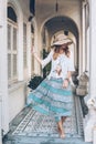 Girl wearing boho chic clothing