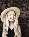 Girl wearing a hat Royalty Free Stock Photo