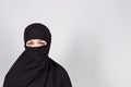 Girl wearing a niqab Royalty Free Stock Photo