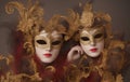Girl wearing Venetian Carnival Mask. Generative Artificial Intelligence