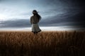 Girl in Wheat Field