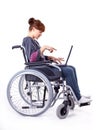 Girl on wheelchair