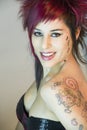 Girl whit tattoo Royalty Free Stock Photo