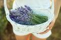 Girl with a lavender crop