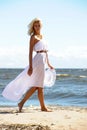 Girl in white dress Royalty Free Stock Photo